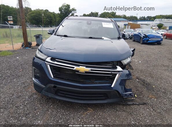 1GNERGKW2NJ133003 2022 CHEVROLET TRAVERSE Blue Вид щитка приладів
