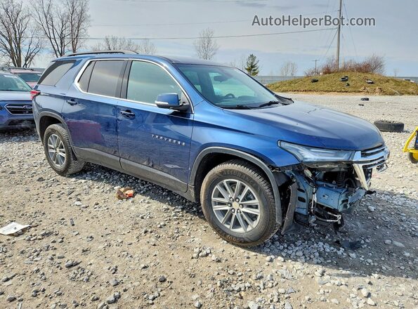 1GNERGKW2NJ159262 2022 CHEVROLET TRAVERSE Синий Передняя правая четверть