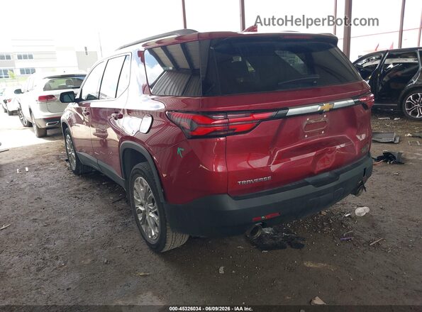 1GNERGKW2PJ210584 2023 CHEVROLET TRAVERSE Red Առջևի ձախ երեք քառորդ տեսարան