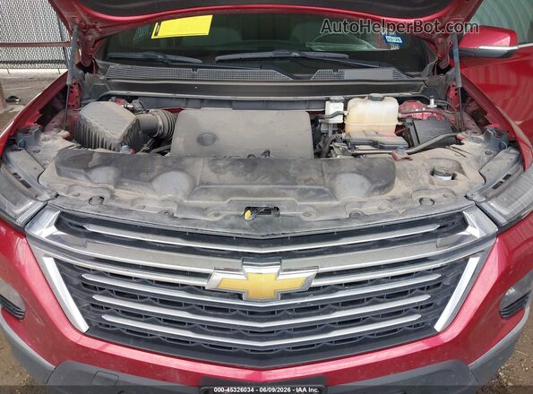 1GNERGKW2PJ210584 2023 CHEVROLET TRAVERSE Red VIN կոդի պիտակի տեսք