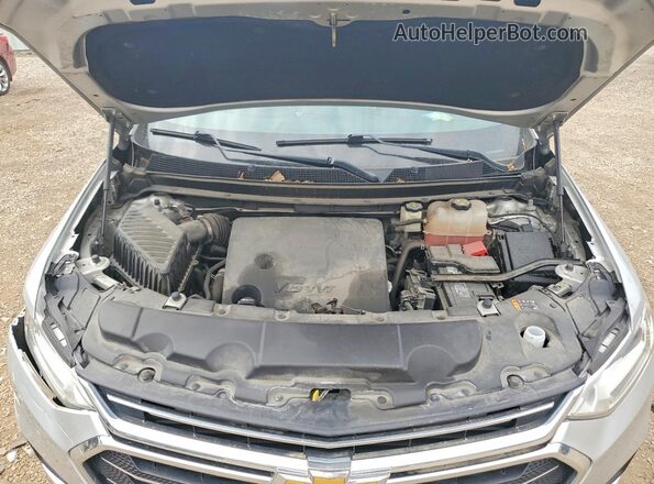 1GNERGKW7KJ100705 2019 CHEVROLET TRAVERSE Silver Engine compartment view