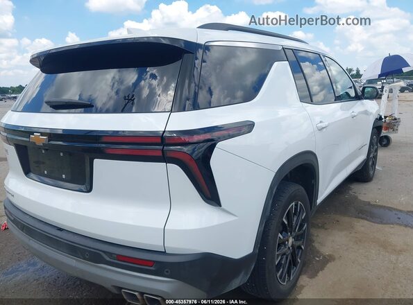1GNERGRS0SJ289152 2025 CHEVROLET TRAVERSE White Trasero derecho