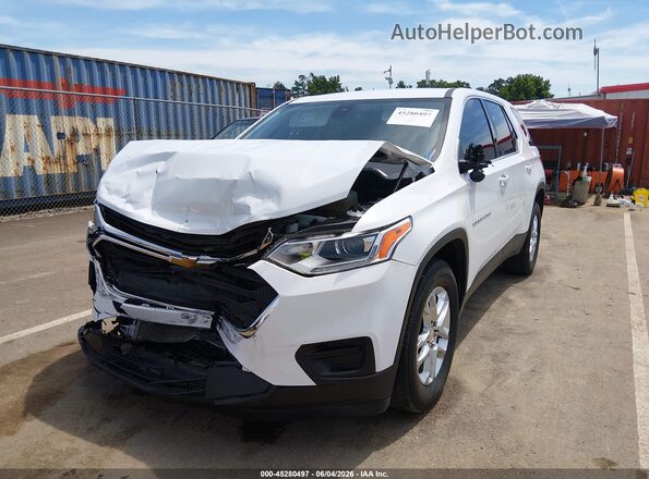 1GNERLKWXMJ114593 2021 CHEVROLET TRAVERSE White Դիմացի տեսք