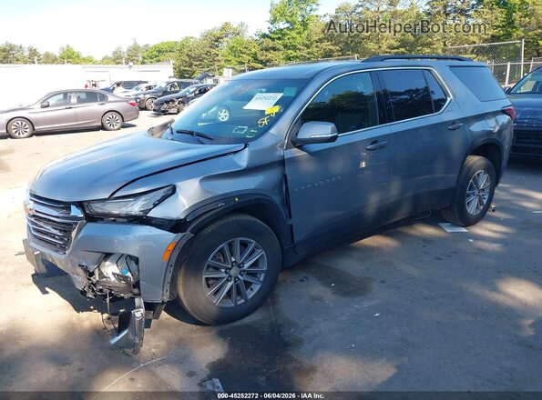 1GNETVKWXRJ136677 2024 CHEVROLET TRAVERSE Gray Առջևի ձախ երեք քառորդ տեսարան