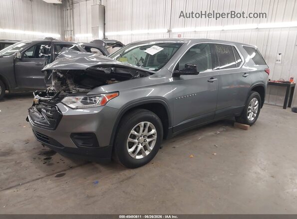 1GNEVFKW0LJ217601 2020 CHEVROLET TRAVERSE Gray Передня ліва чверть