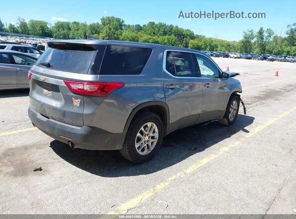 1GNEVFKW1LJ252003 2020 CHEVROLET TRAVERSE Gray Trasero derecho