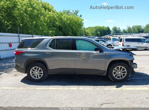 1GNEVFKW1LJ252003 2020 CHEVROLET TRAVERSE Gray Vista interior trasera