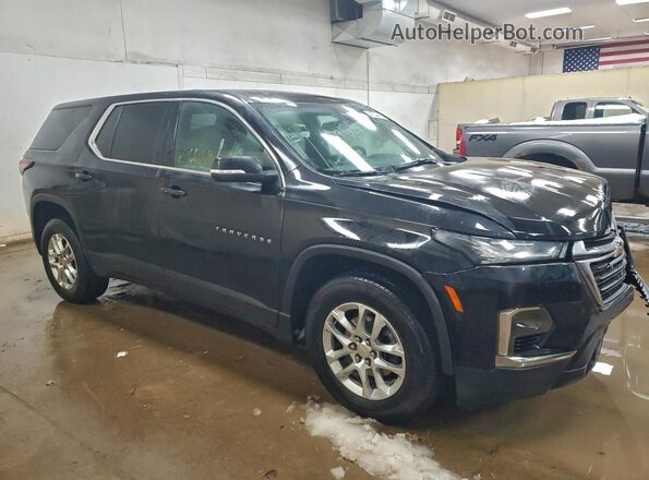 1GNEVFKW4PJ329159 2023 CHEVROLET TRAVERSE Черный Передняя правая четверть