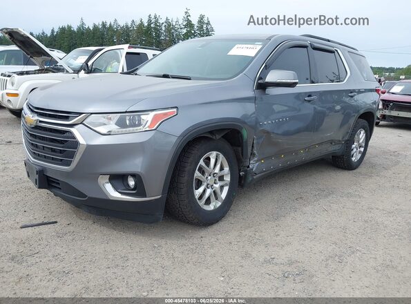 1GNEVGKW0KJ262249 2019 CHEVROLET TRAVERSE Gray Առջևի ձախ երեք քառորդ տեսարան