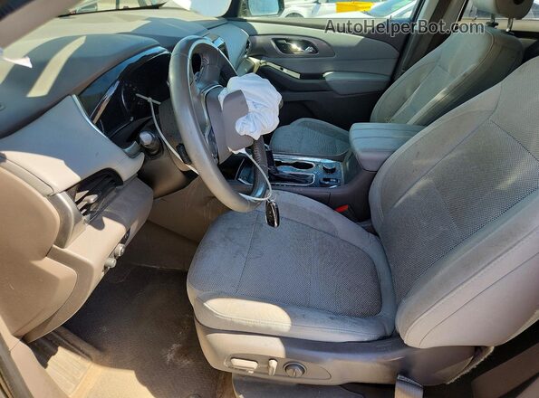 1GNEVGKW2JJ169182 2018 CHEVROLET TRAVERSE Gray Vista interior delantera