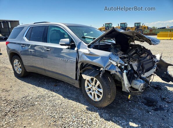 1GNEVGKW2JJ169182 2018 CHEVROLET TRAVERSE Gray Delantero derecho