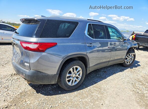 1GNEVGKW2JJ169182 2018 CHEVROLET TRAVERSE Gray Trasero derecho