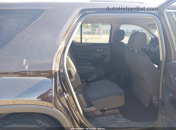 1GNEVGKW2JJ215870 2018 CHEVROLET TRAVERSE Black VIN sticker view