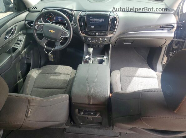 1GNEVGKW2MJ147901 2021 CHEVROLET TRAVERSE Black Вид панелі приладів