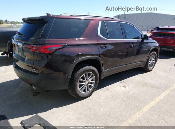 1GNEVGKW2NJ191205 2022 CHEVROLET TRAVERSE Burgundy Задня права чверть