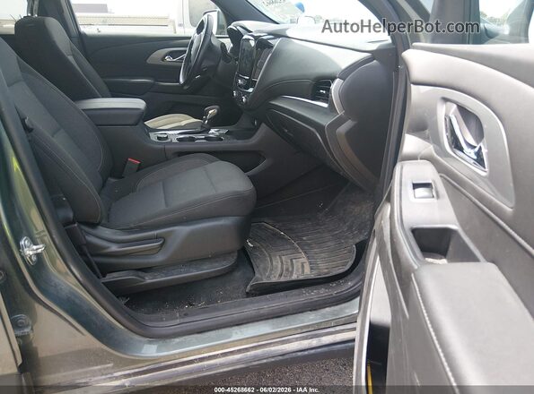 1GNEVGKW4NJ168136 2022 CHEVROLET TRAVERSE Green წინა სალონის ხედი