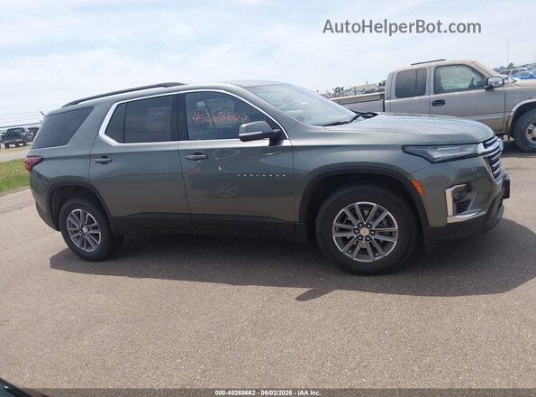 1GNEVGKW4NJ168136 2022 CHEVROLET TRAVERSE Green უკანა სალონის ხედი