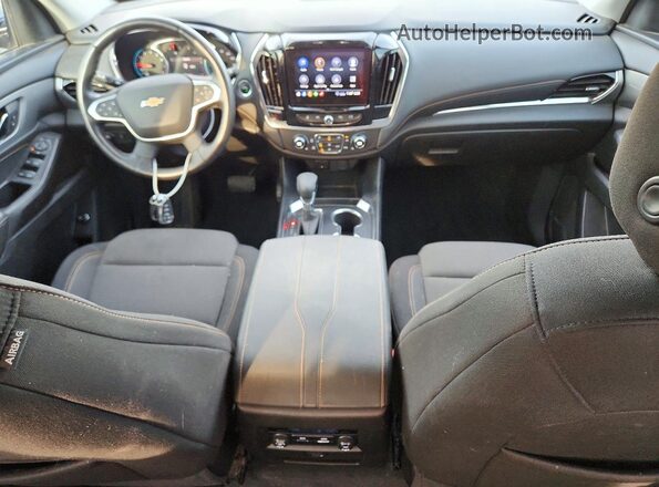 1GNEVGKW6MJ105232 2021 CHEVROLET TRAVERSE Silver Вид панелі приладів
