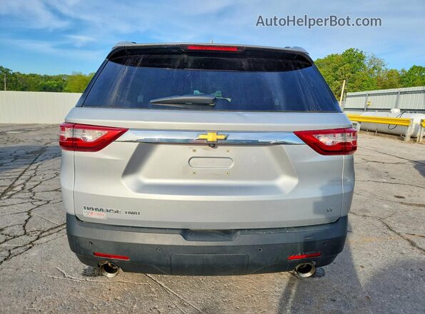 1GNEVGKW6MJ105232 2021 CHEVROLET TRAVERSE Silver Вид ззаду
