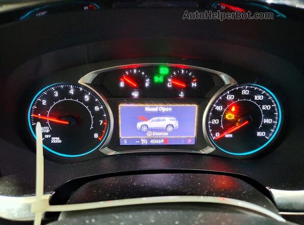 1GNEVGKW6MJ240551 2021 CHEVROLET TRAVERSE Gray Widok zestawu wskaźników