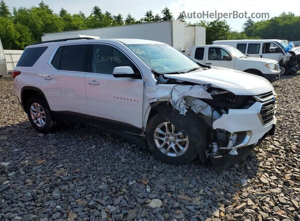 1GNEVGKW7KJ276973 2019 CHEVROLET TRAVERSE Белый Передняя правая четверть
