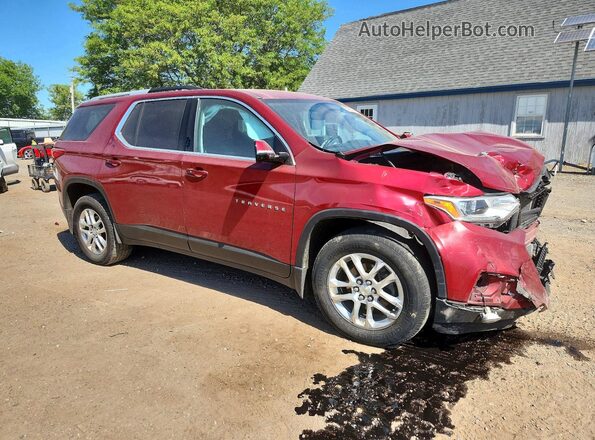 1GNEVGKWXJJ248941 2018 CHEVROLET TRAVERSE Red Delantero derecho