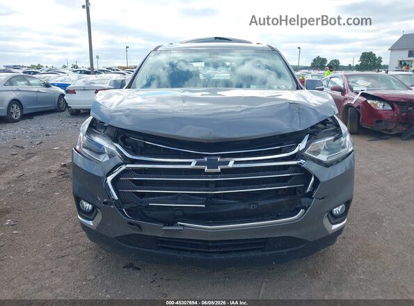 1GNEVGKWXKJ198530 2019 CHEVROLET TRAVERSE Gray Вид щитка приладів