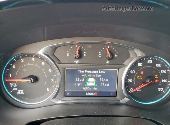 1GNEVGKWXPJ280832 2023 CHEVROLET TRAVERSE Red ხელსაწყოთა პანელის ხედი