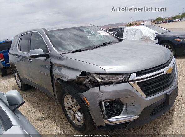1GNEVLKW7PJ201030 2023 CHEVROLET TRAVERSE Silver Vista interior trasera