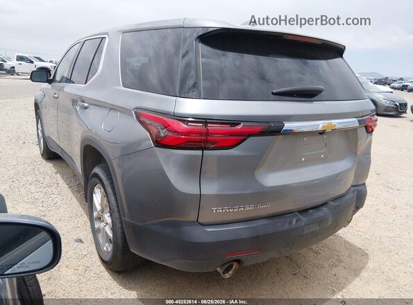 1GNEVLKW7PJ201030 2023 CHEVROLET TRAVERSE Silver Trasero izquierdo