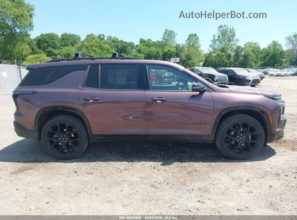 1GNEVLRS9SJ180127 2025 CHEVROLET TRAVERSE Burgundy Սալոնի հետևի տեսք
