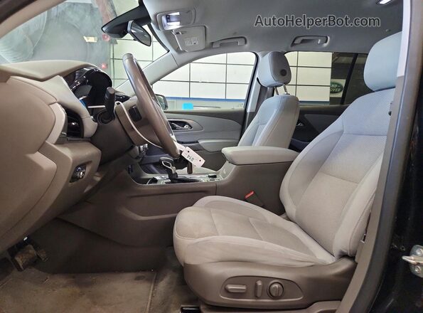 1GNEVMKW5MJ168272 2021 CHEVROLET TRAVERSE Black Widok wnętrza z przodu