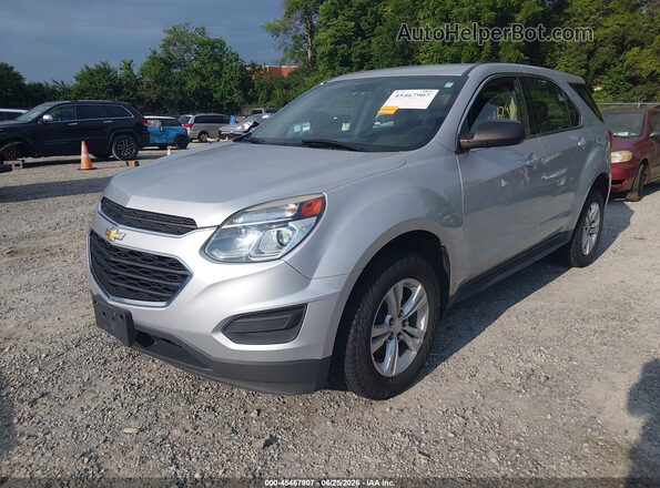 1GNFLEEK0GZ105708 2016 CHEVROLET EQUINOX Silver წინა მარცხენა ხედი სამი მეოთხედიდან