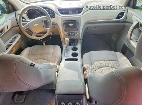 1GNKVFKD1HJ277816 2017 CHEVROLET TRAVERSE Silver Widok deski rozdzielczej