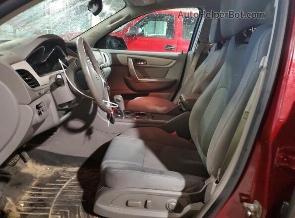 1GNKVGKD7HJ343615 2017 CHEVROLET TRAVERSE Red Widok wnętrza z przodu