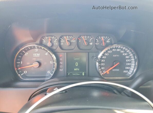 1GNLCDEC5GR419862 2016 CHEVROLET TAHOE White Instrument cluster view