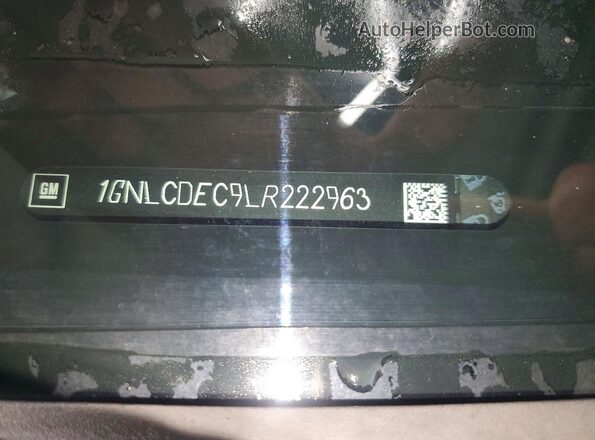 1GNLCDEC9LR222963 2020 CHEVROLET TAHOE Blue Vista de la etiqueta del VIN
