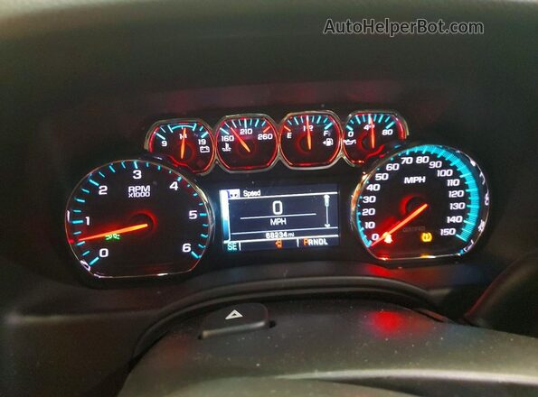 1GNLCDEC9LR222963 2020 CHEVROLET TAHOE Blue Vista del cuadro de instrumentos