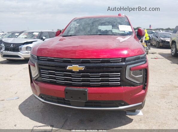 1GNS6GRL4SR375313 2025 CHEVROLET SUBURBAN Red Vista del cuadro de instrumentos