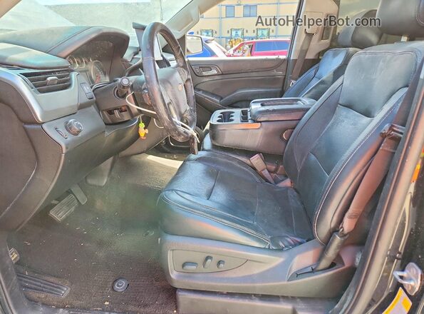1GNSCAEC6JR398327 2018 CHEVROLET TAHOE Black Вид салону спереду