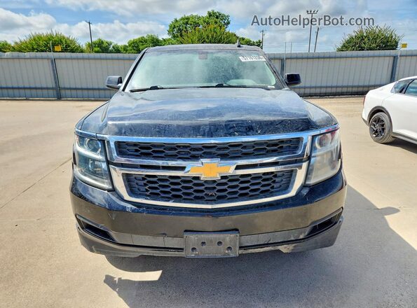 1GNSCAEC6JR398327 2018 CHEVROLET TAHOE Black Вид спереду