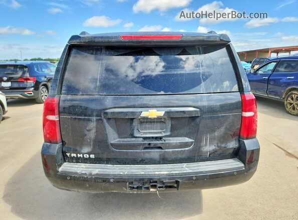 1GNSCAEC6JR398327 2018 CHEVROLET TAHOE Black Вид ззаду