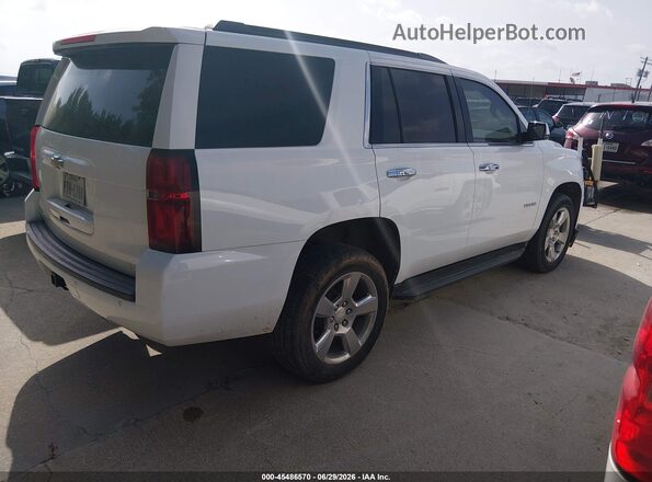 1GNSCAKC0JR223091 2018 CHEVROLET TAHOE White Հետևի աջ