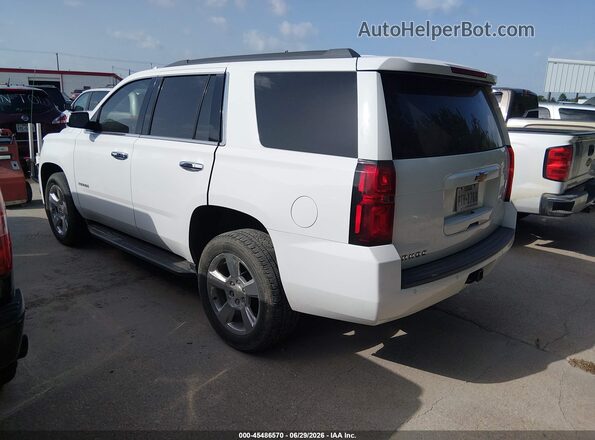 1GNSCAKC0JR223091 2018 CHEVROLET TAHOE White Հետևի ձախ