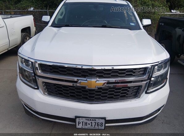 1GNSCAKC0JR223091 2018 CHEVROLET TAHOE White Դիմացի տեսք