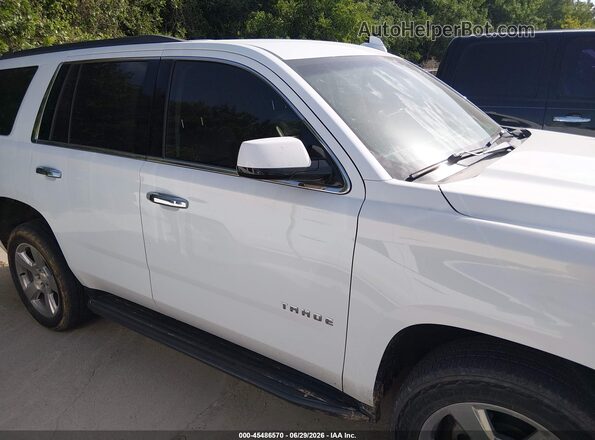1GNSCAKC0JR223091 2018 CHEVROLET TAHOE White Սալոնի հետևի տեսք