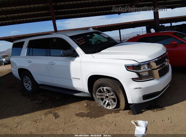 1GNSCAKC1JR111996 2018 CHEVROLET TAHOE White Vista frontal