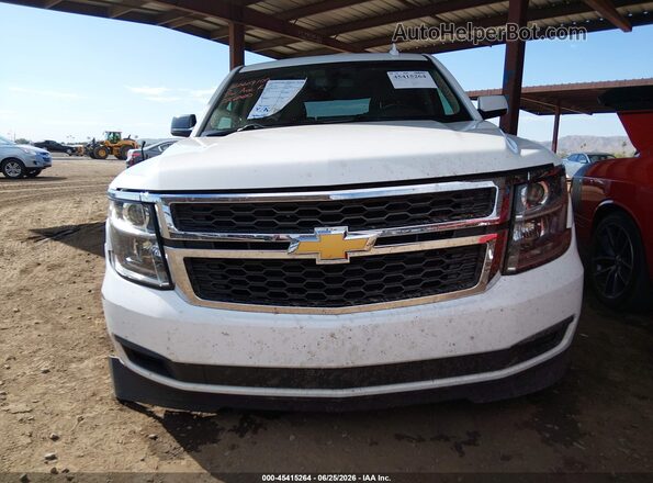 1GNSCAKC1JR111996 2018 CHEVROLET TAHOE White Vista del cuadro de instrumentos