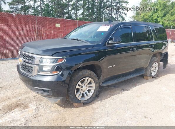 1GNSCAKC6GR164430 2016 CHEVROLET TAHOE Black Przód lewy