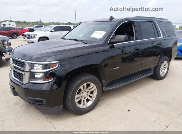 1GNSCAKC7GR288318 2016 CHEVROLET TAHOE Черный Передняя левая четверть